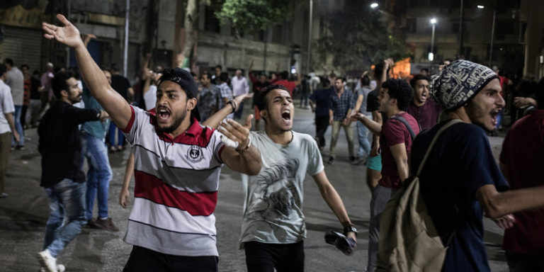 Protest gegen die Regierung in Kairo
