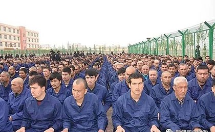 ww1339-Uighurs being held at a _vocational training_ center in Xinjiang, China_art_full