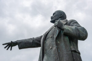 Narva.,Estonia.,Aug,11,,2020.,Monument,To,Lenin.,Territory,Of