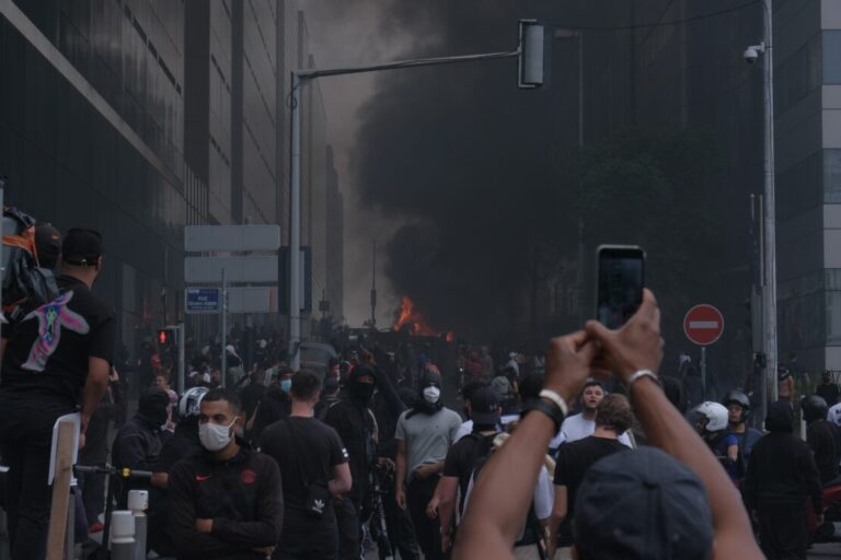 Riot,In,Nanterre,Prefecture,During,Nahel,Tribute,,Nanterre,,,Hauts