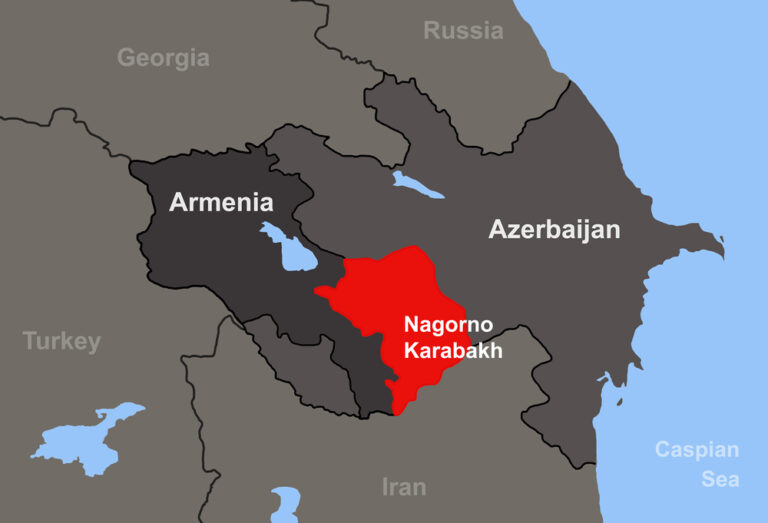 Nagorno-karabakh,On,Outline,Geographic,Map.,Nagorno-karabakh,Or,Artsakh,Is,Area