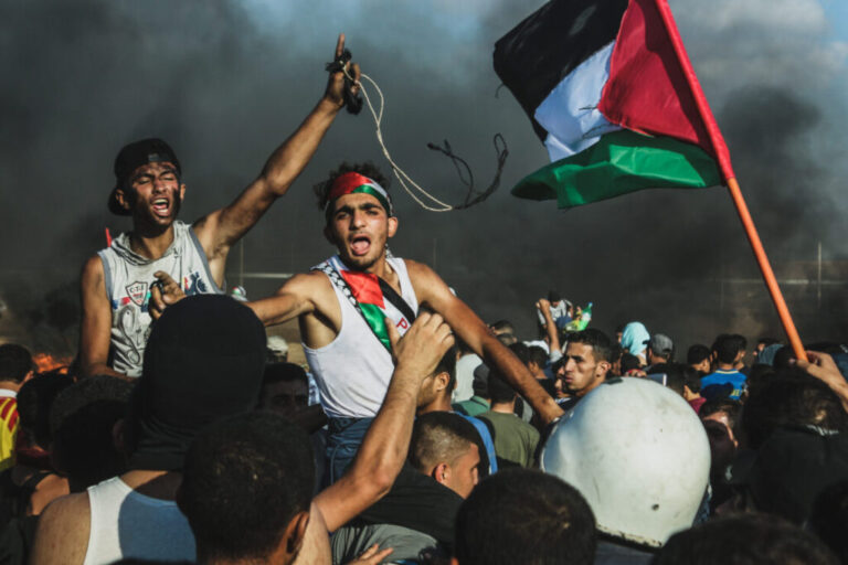 Gaza,Protests,March,Of,Return,In,The,Border,At,The